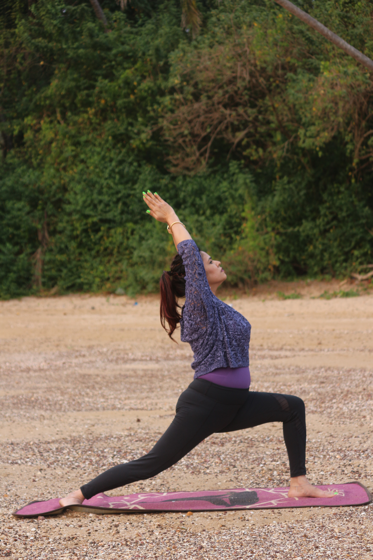 Tanmaya Karekar practicing yoga
